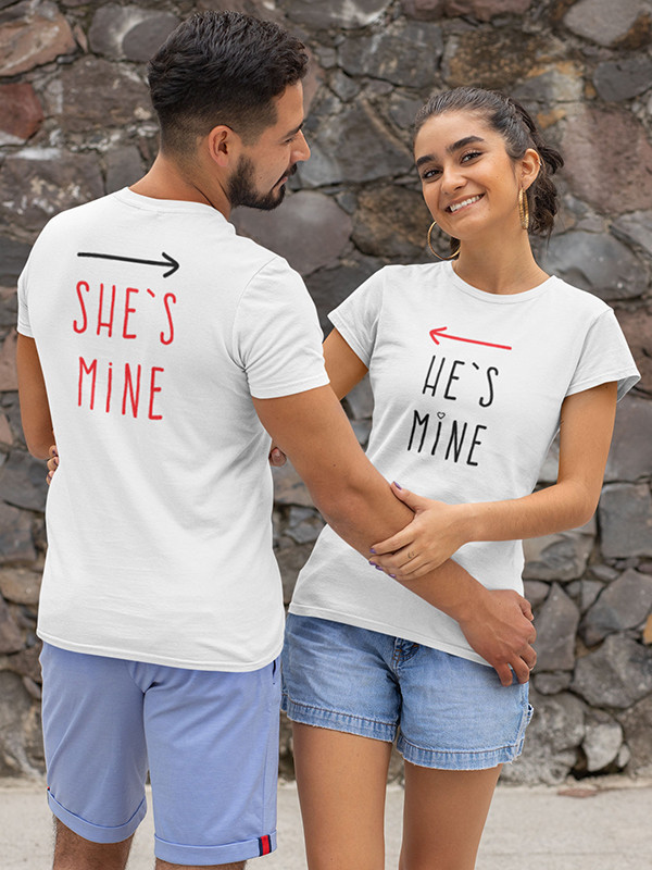 T-shirt she's mine Homme